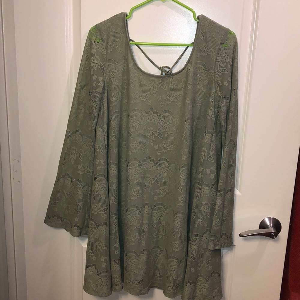 Alter’d State green lace dress
